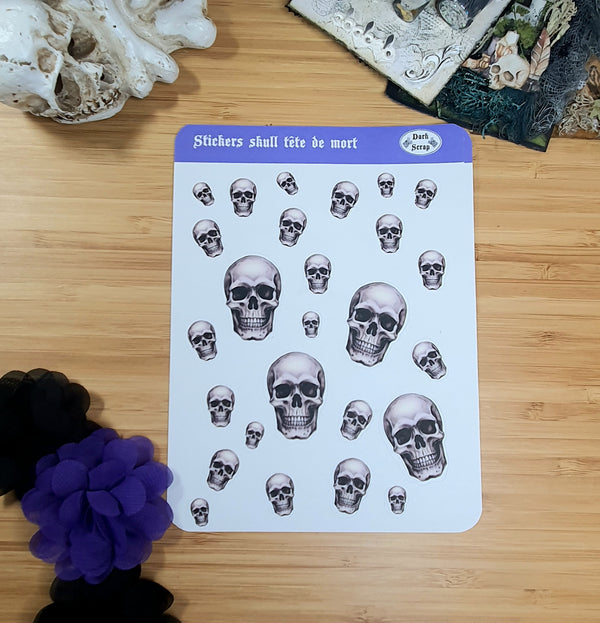 Stickers tête de mort
