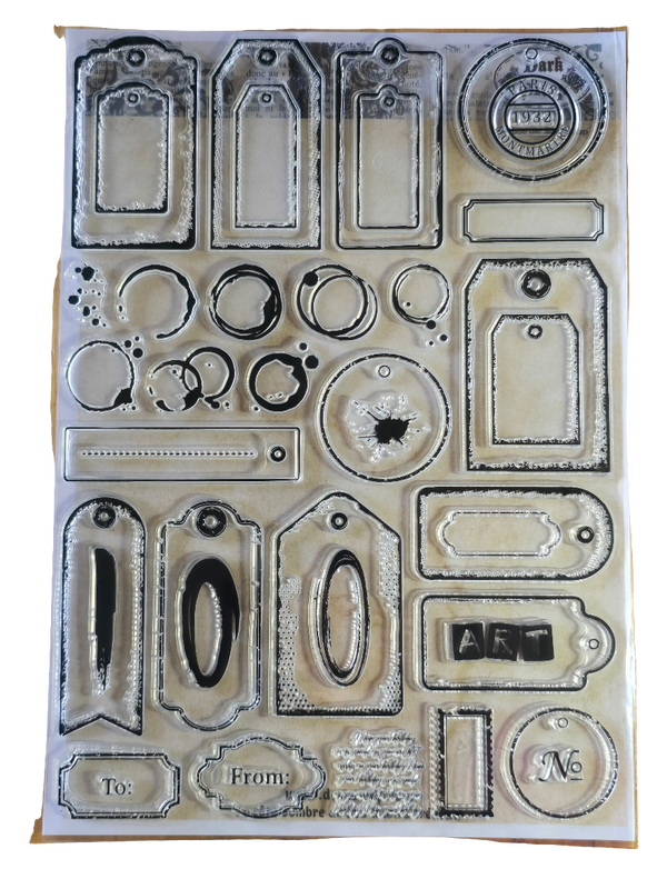 Tampon tags étiquettes tâches XL T153