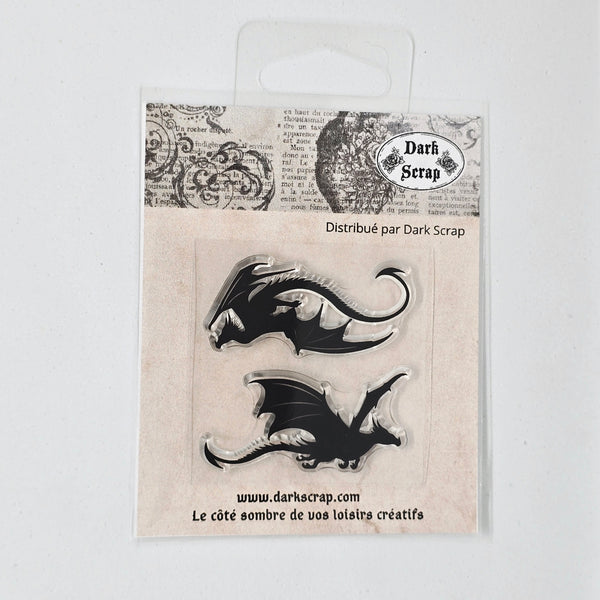 Tampon 2 dragons  - mini tampon T161