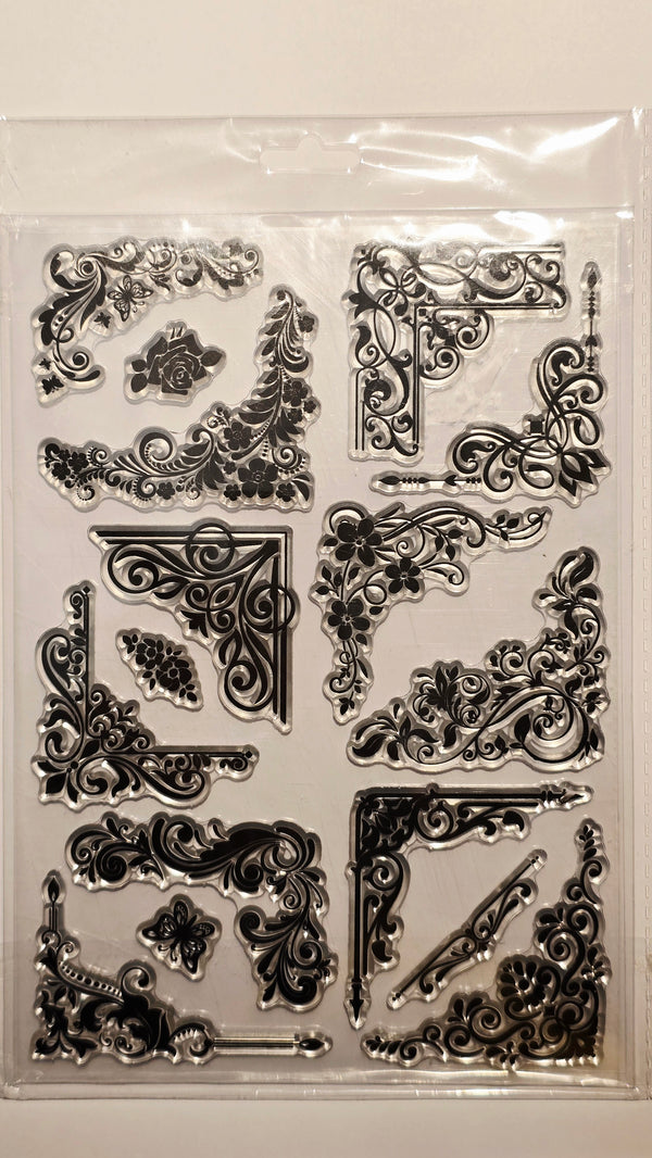 Tampon angles décorés - T95B