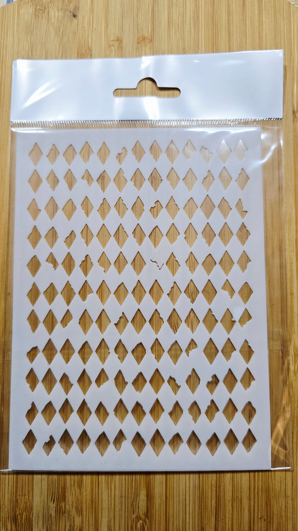 Pochoir losanges M19