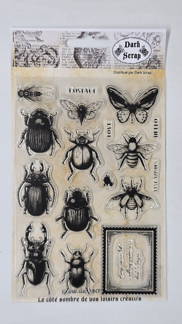 Tampon Insectes et timbre - T22