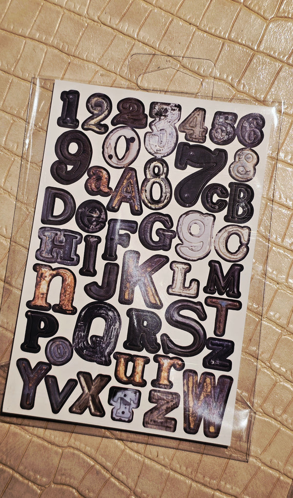 planche lettres 3D - S13