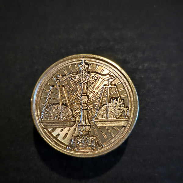 Sceau de cire balance coeur cerveau SC22