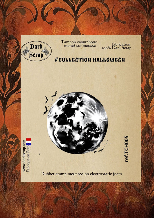 Tampon Lune et chauve souris - TCH05